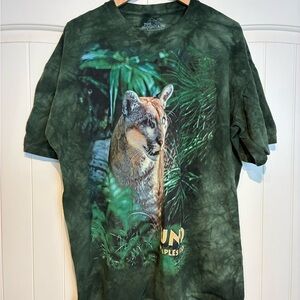 The Mountain Green Mountain Lion Graphic Tee - Size XL